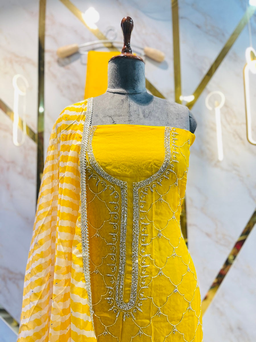 Premium Hand Work Party Wear Suit – Aur