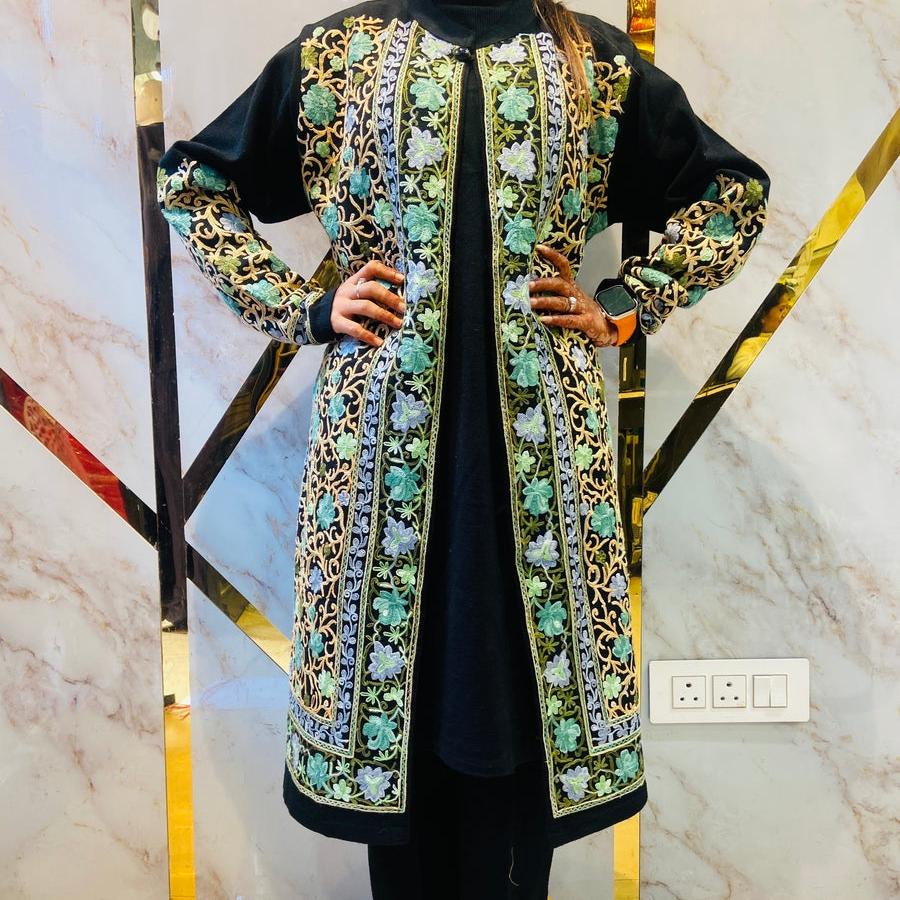 Heavy Kashmiri Embroidered Winter Suit main image 0