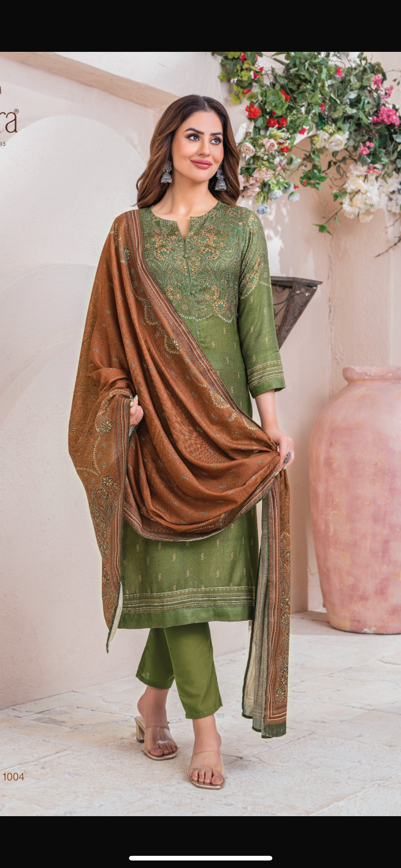 Premium Esta Brand Pashmina print Suit