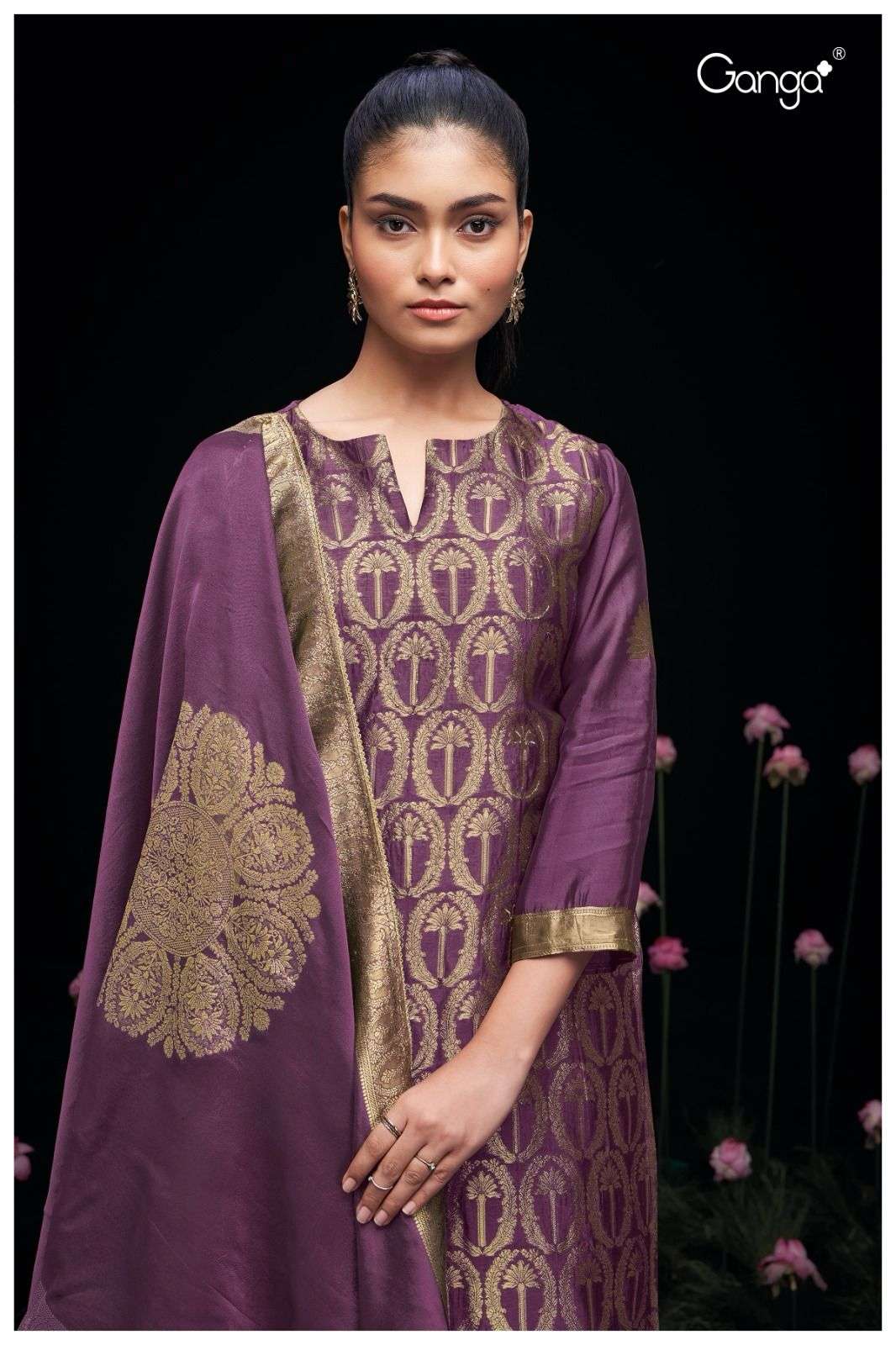 Premium ganga brand silk suit