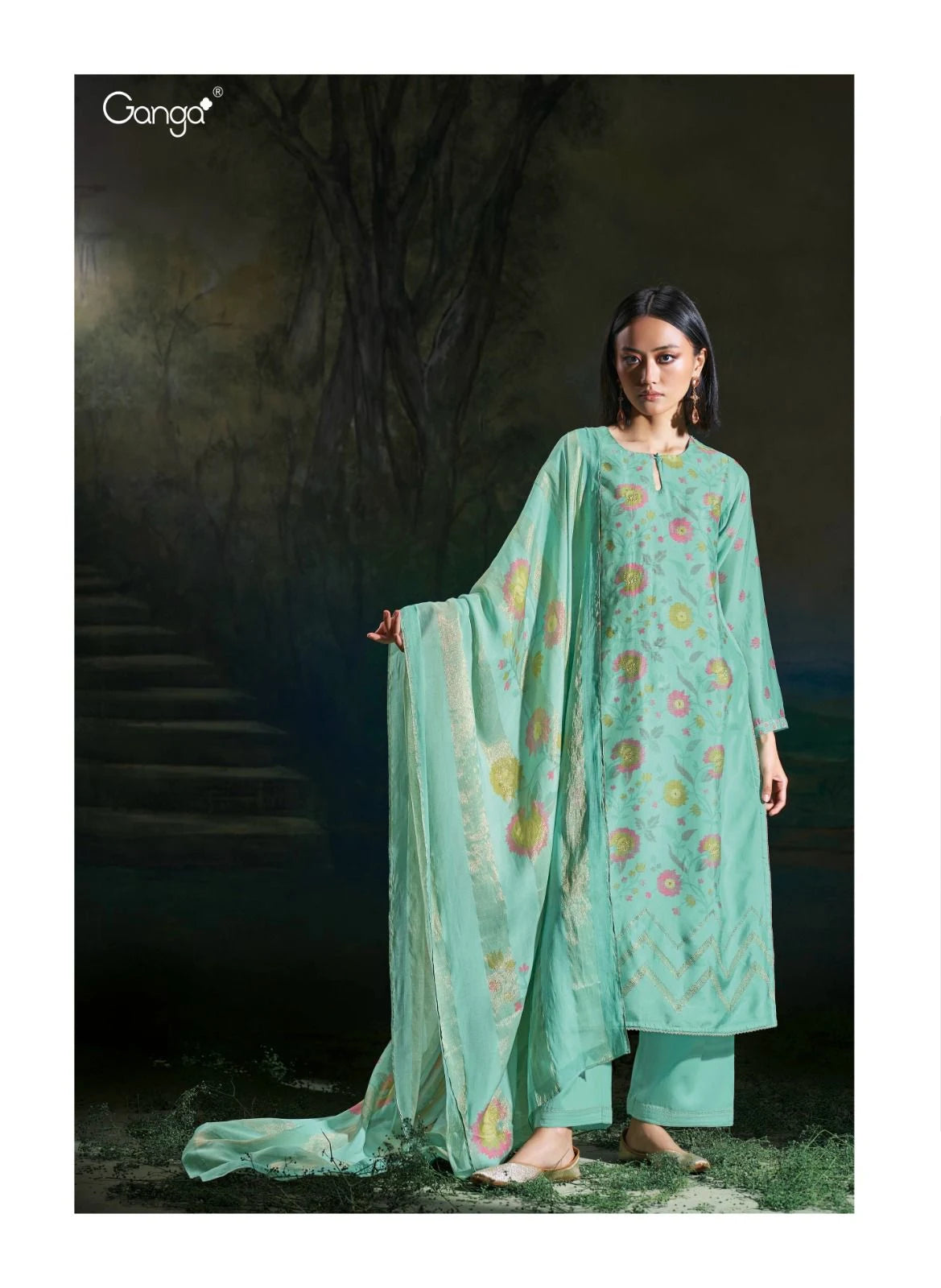 Premium ganga brand silk suit
