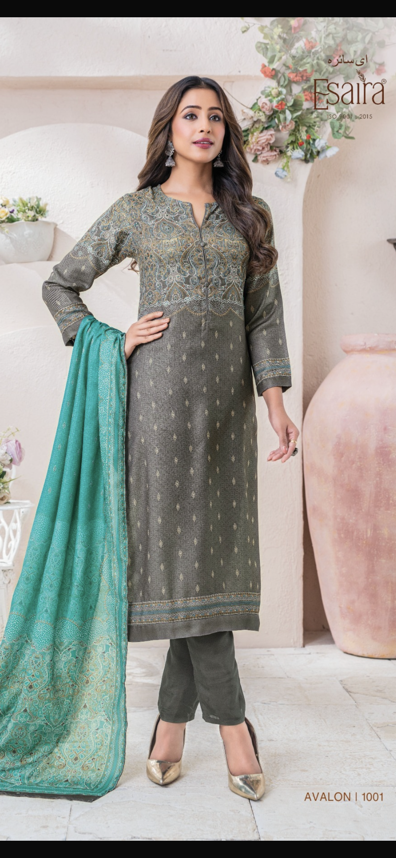 Premium Esta Brand Pashmina print Suit