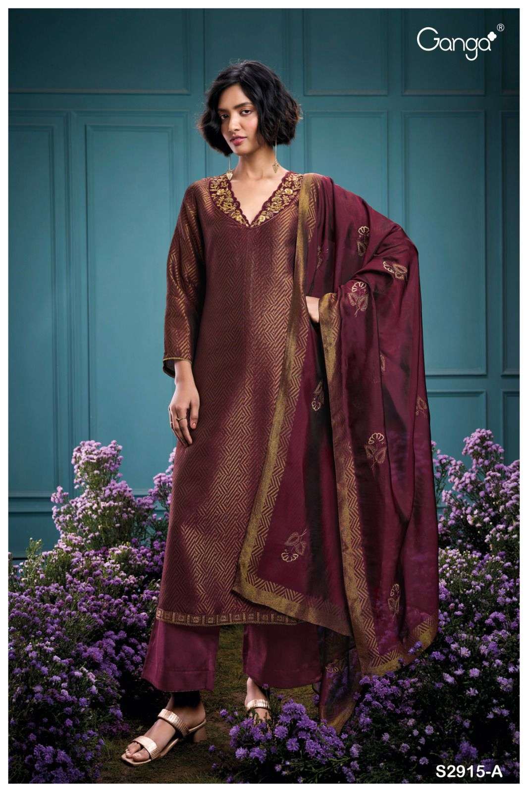 Premium ganga brand silk suit