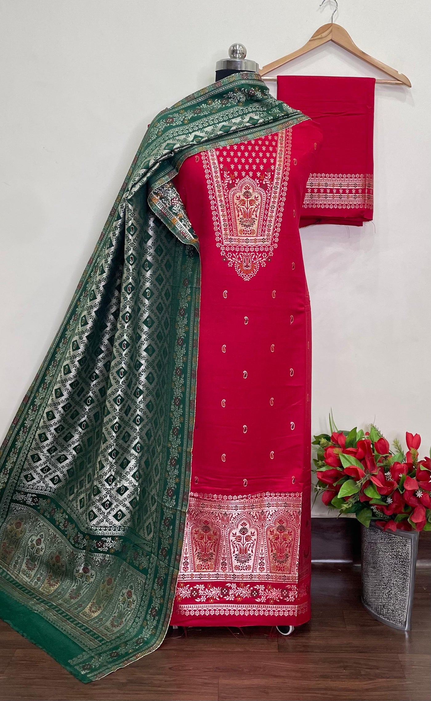 Premium kani Wollen Party Suits (100% Handmade)