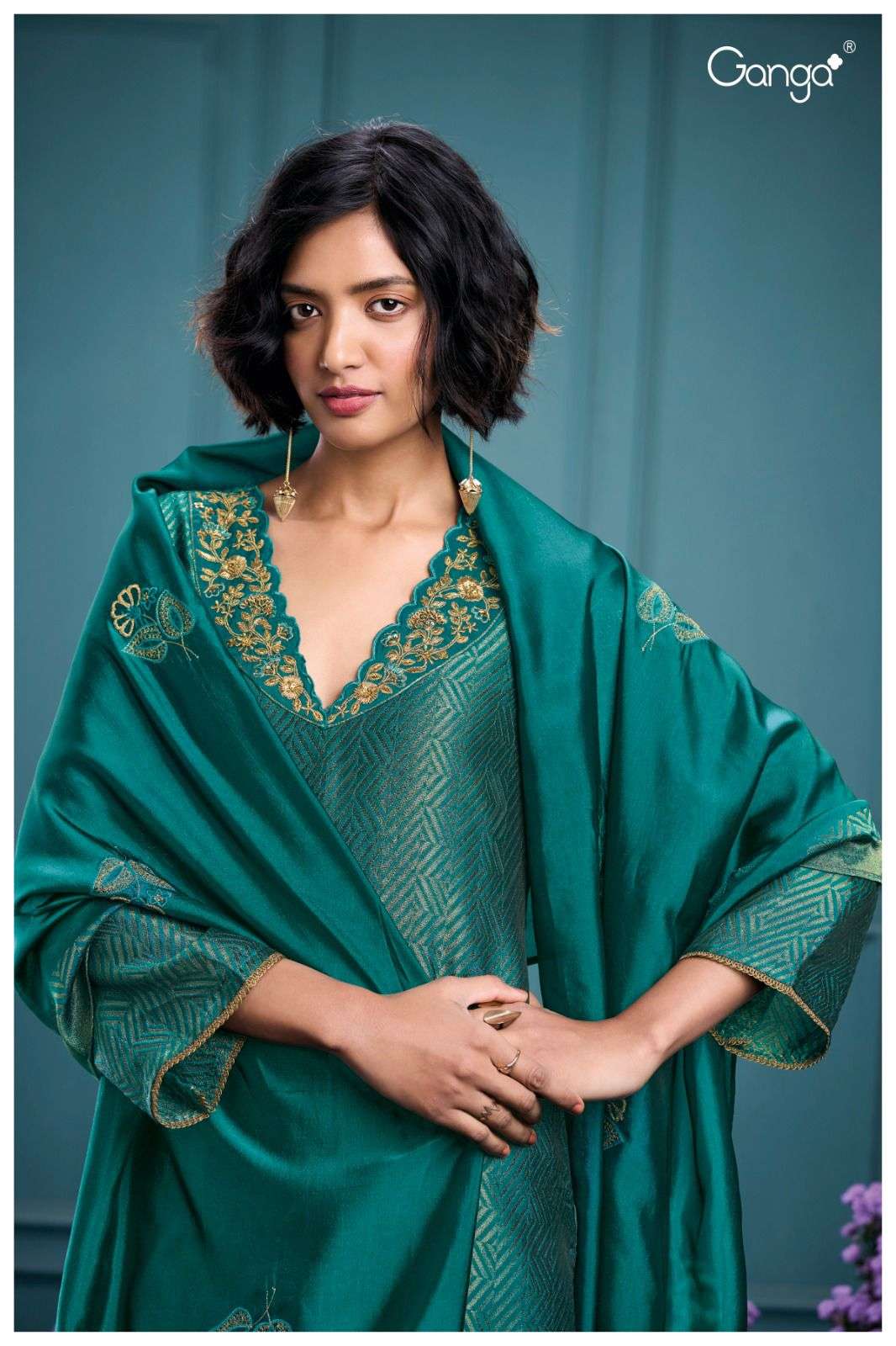 Premium ganga brand silk suit