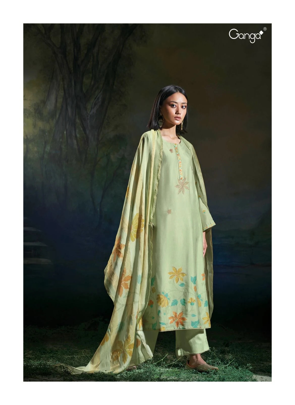 Premium ganga brand silk suit