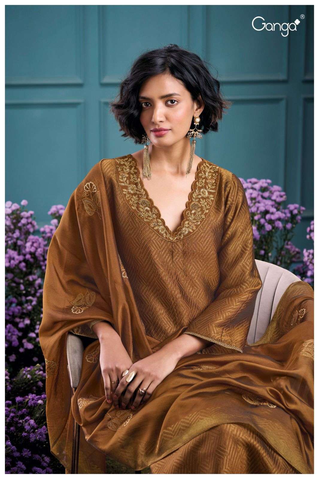 Premium ganga brand silk suit