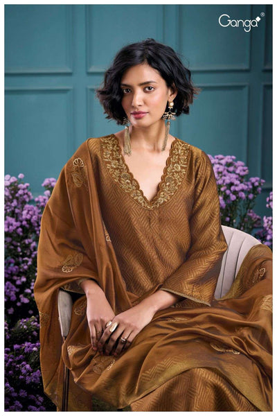 Premium ganga brand silk suit