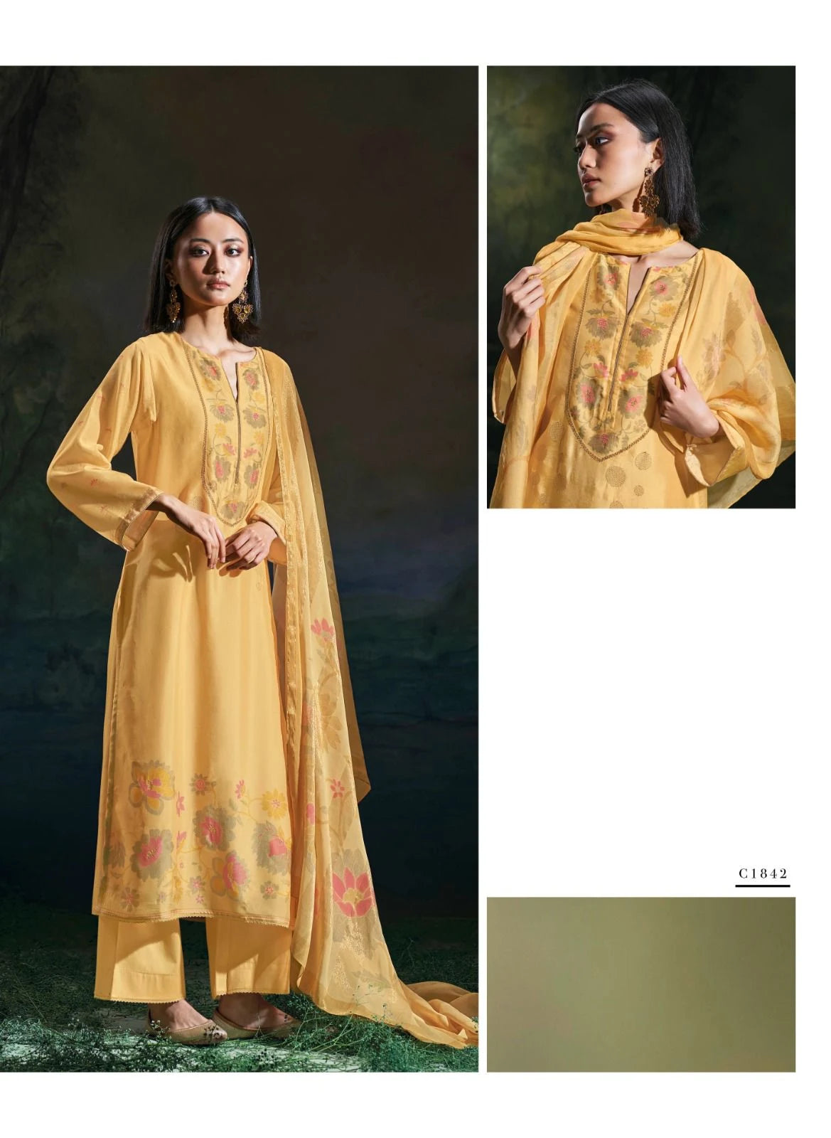 Premium ganga brand silk suit