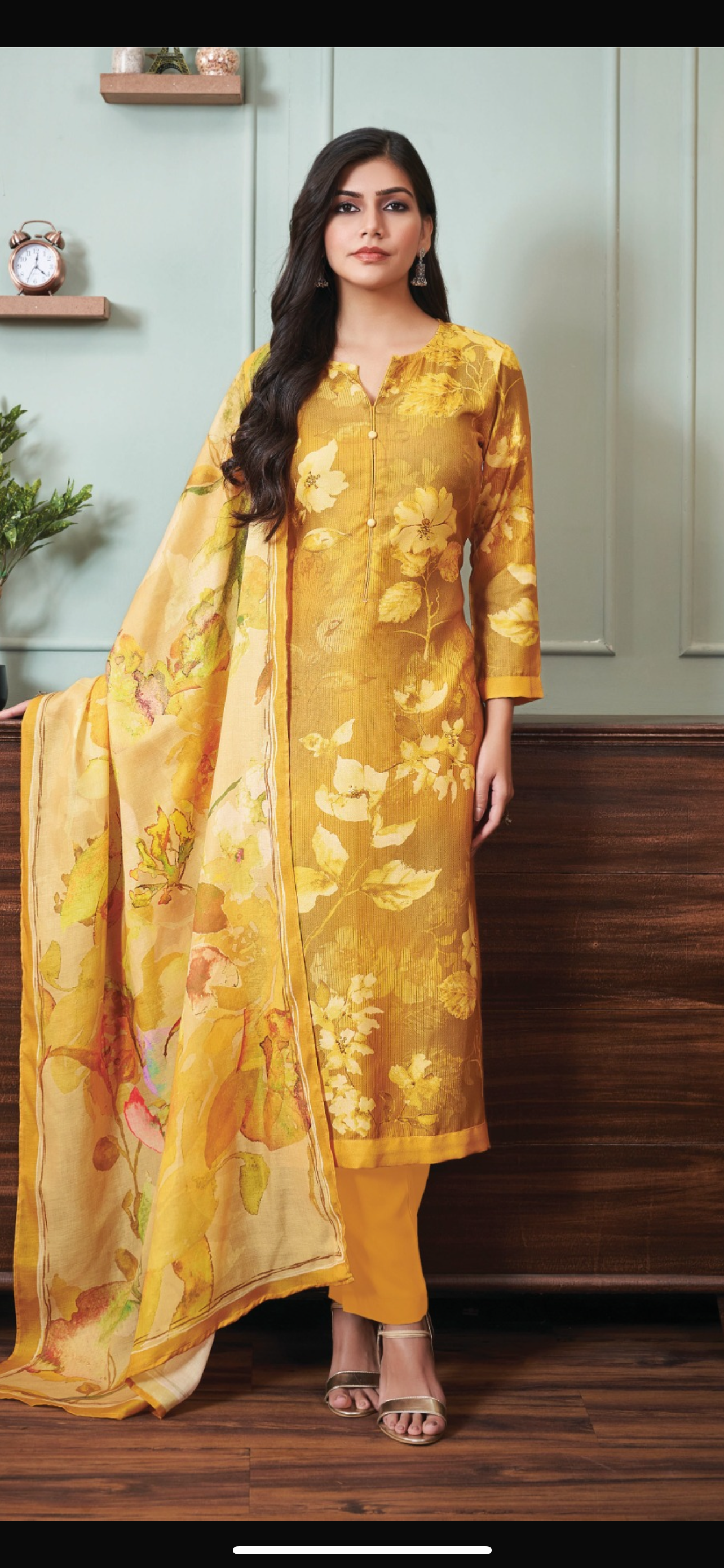 Premium Esta Brand Pashmina print Suit