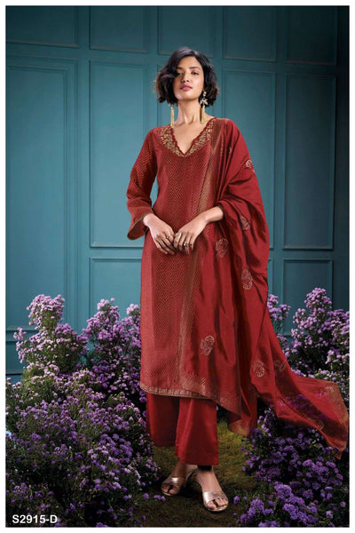 Premium ganga brand silk suit