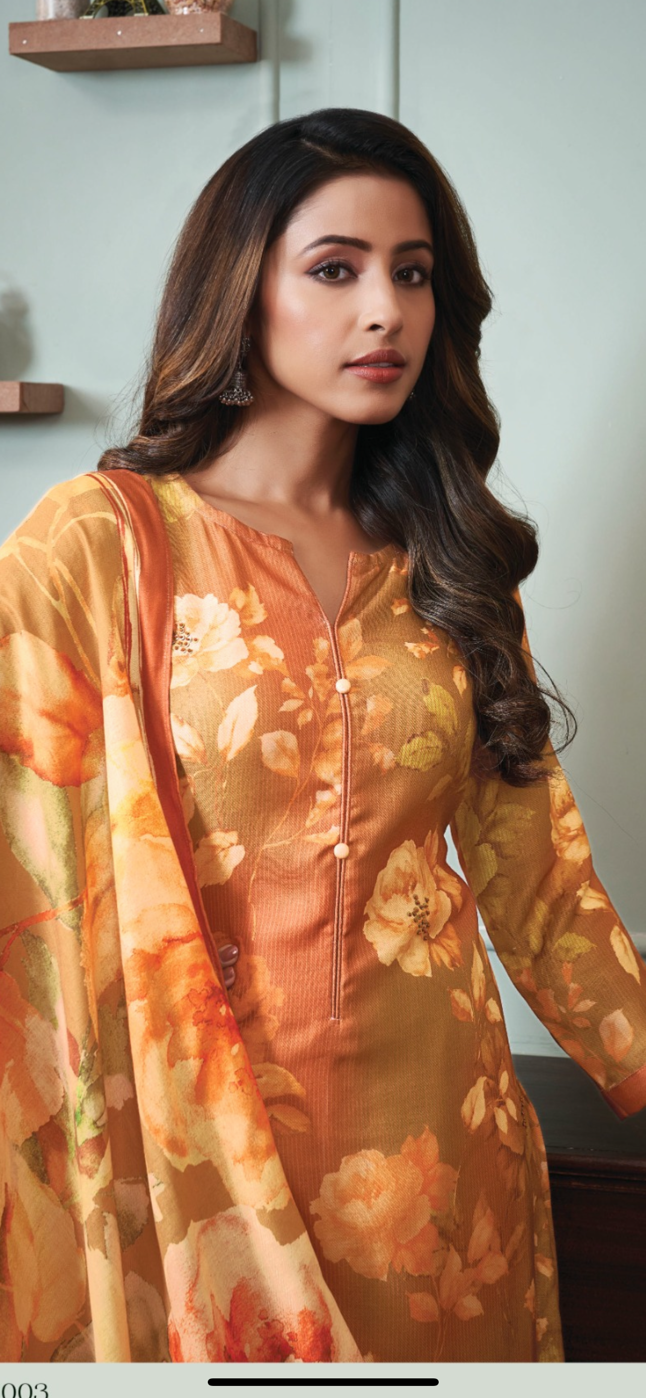 Premium Esta Brand Pashmina print Suit