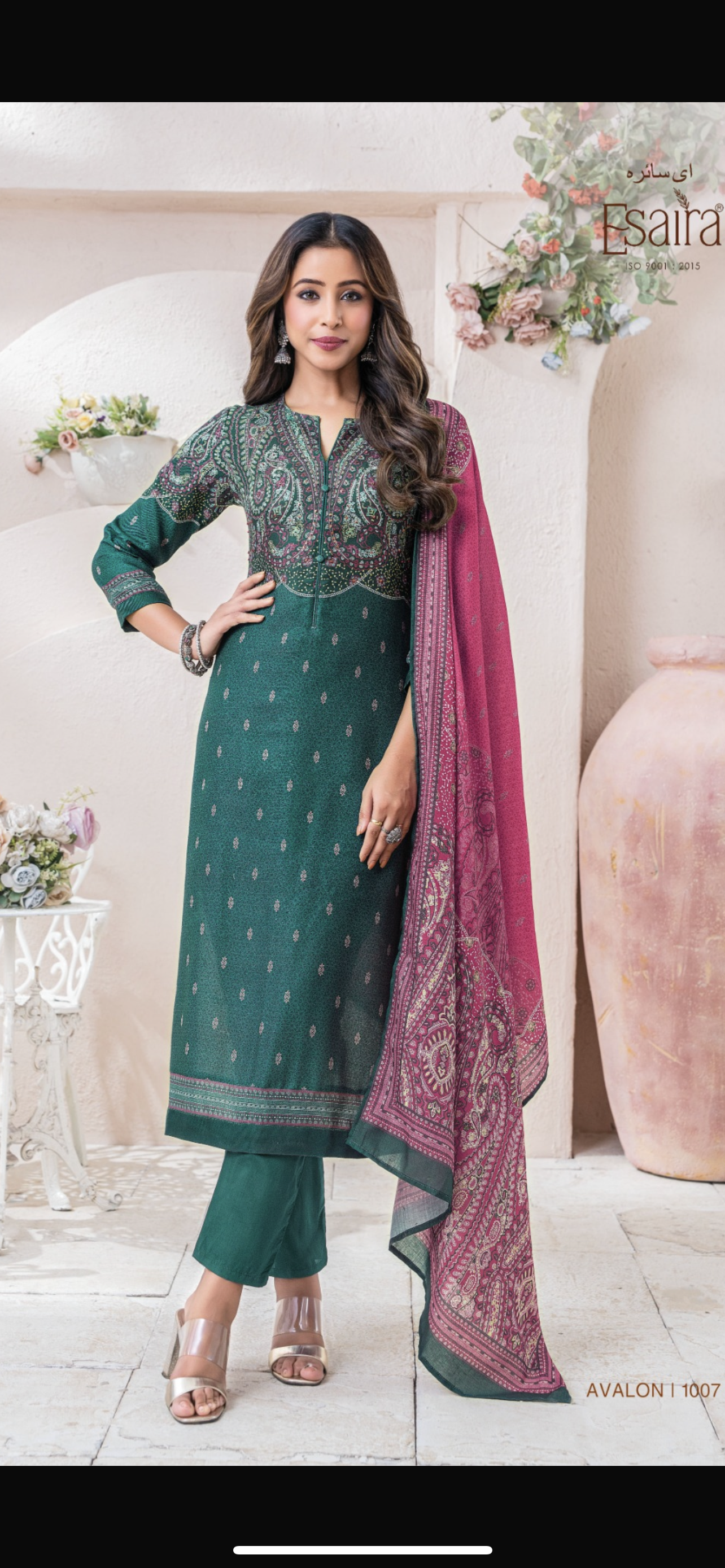 Premium Esta Brand Pashmina print Suit