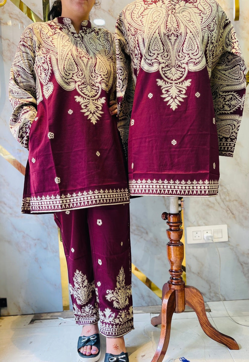 Premium winter 🥶 kani weav cord set