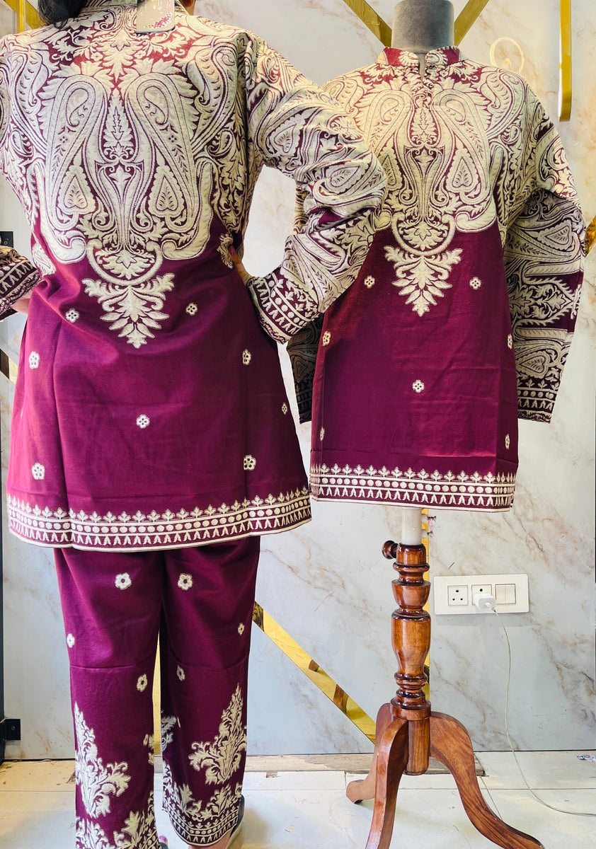 Premium winter 🥶 kani weav cord set