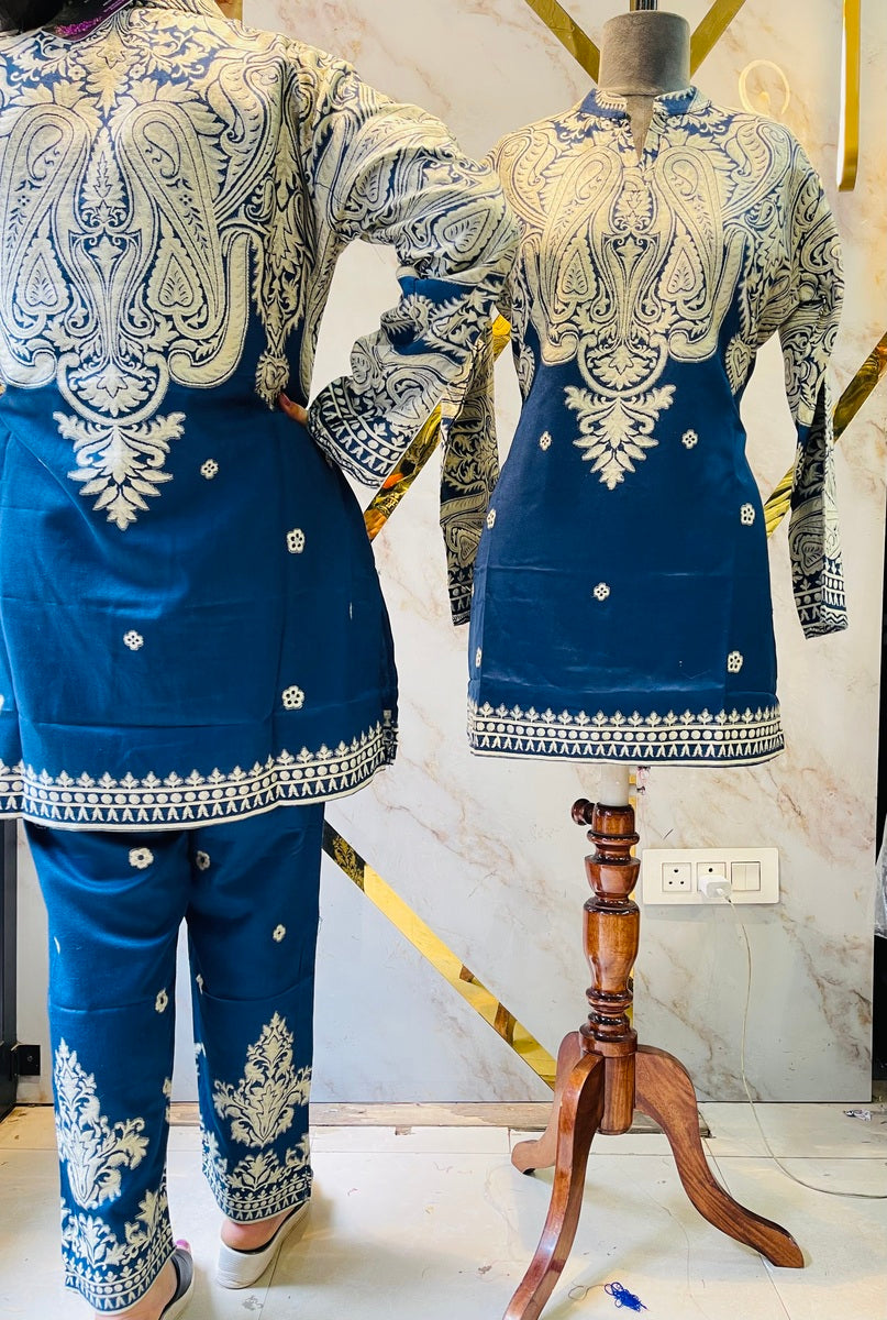 Premium winter 🥶 kani weav cord set