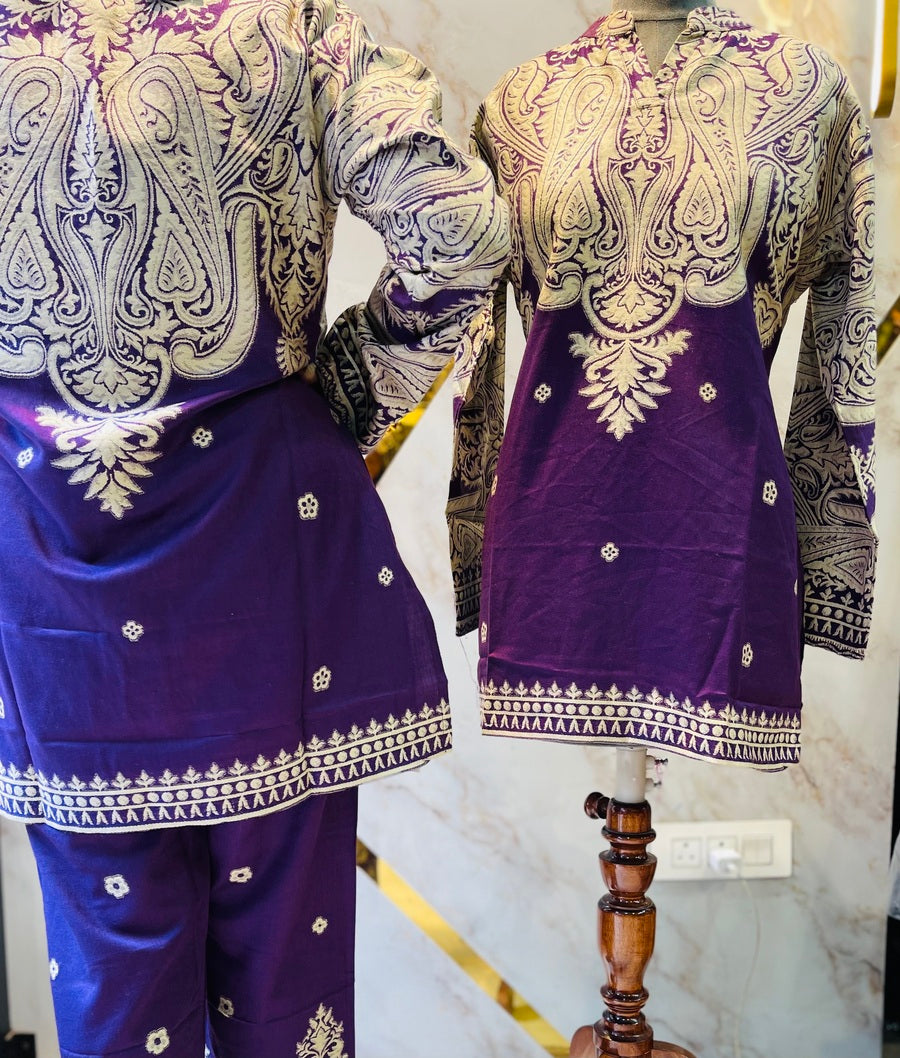 Premium winter 🥶 kani weav cord set