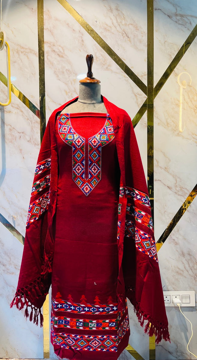Pure winter 🥶 kinnauri temple 🛕 (hand made ) suit