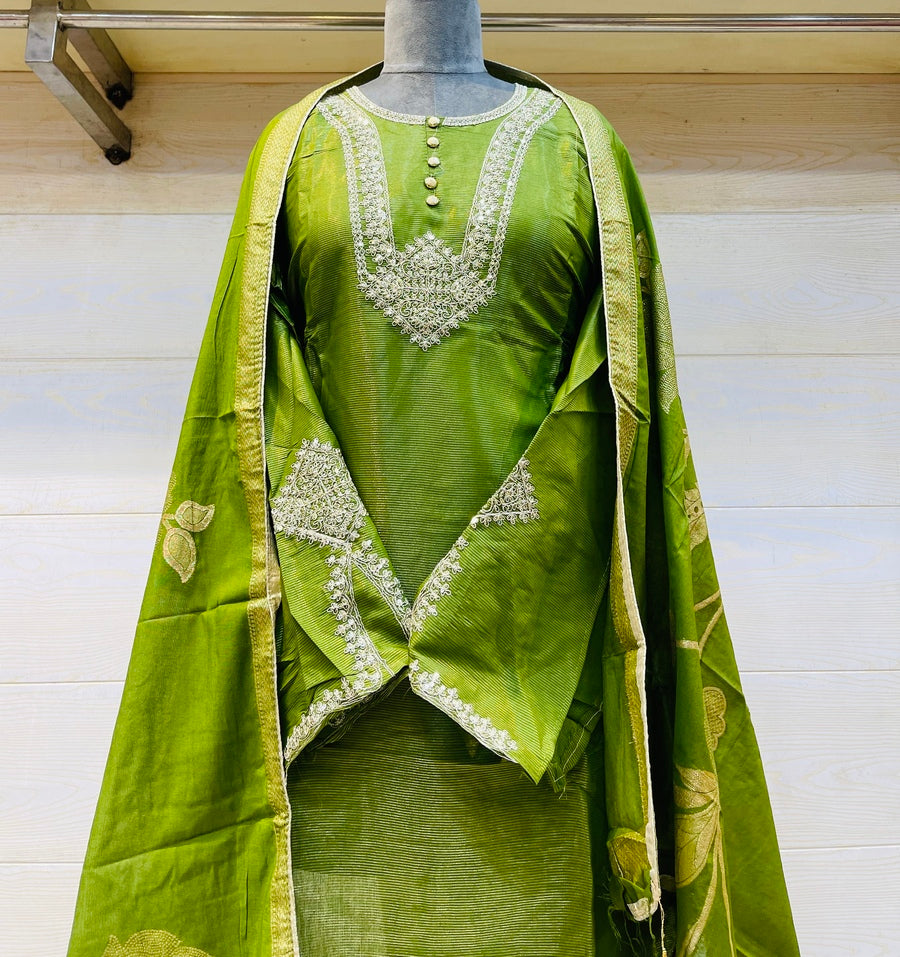 Party wear shimar silk suit