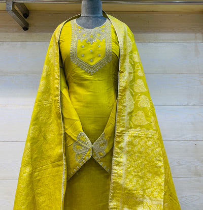 Party wear shimar silk suit