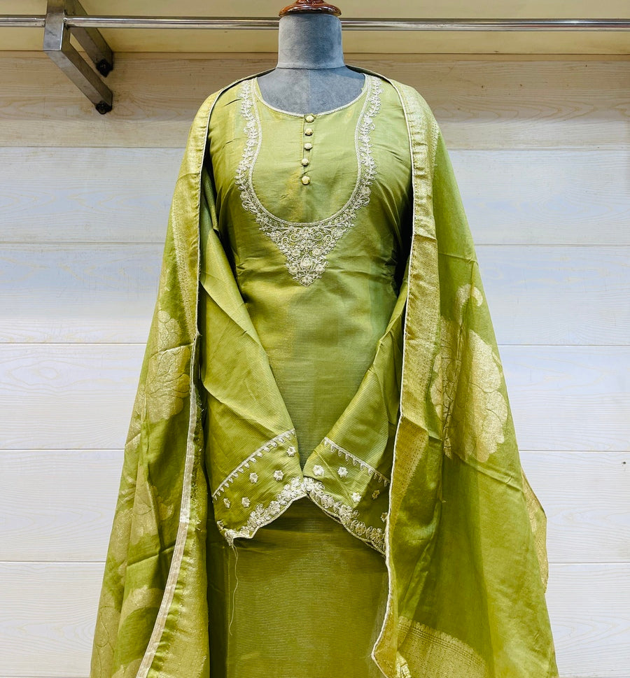 Party wear shimar silk suit