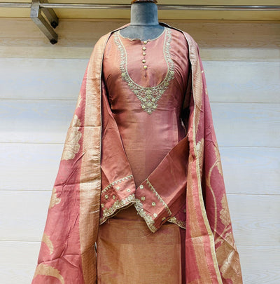 Party wear shimar silk suit