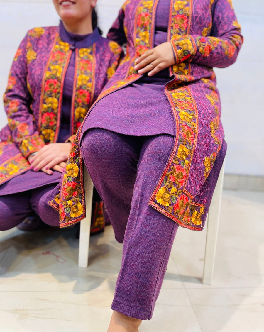 Beautiful Kashmiri winter 🥶 Ready made jacket suit