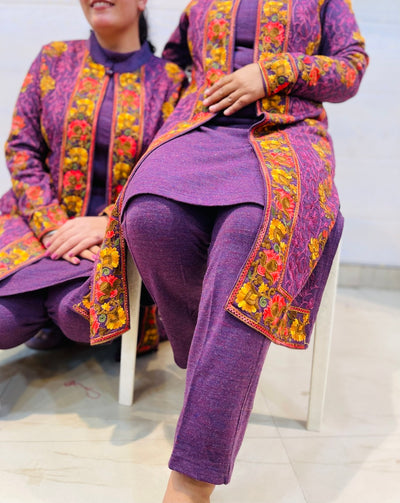 Beautiful Kashmiri winter 🥶 Ready made jacket suit