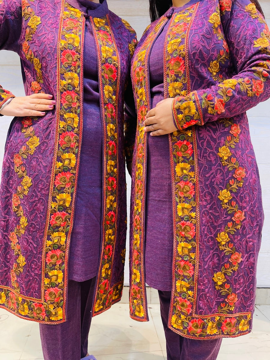 Beautiful Kashmiri winter 🥶 Ready made jacket suit