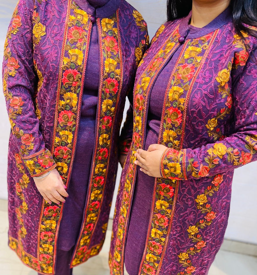 Beautiful Kashmiri winter 🥶 Ready made jacket suit