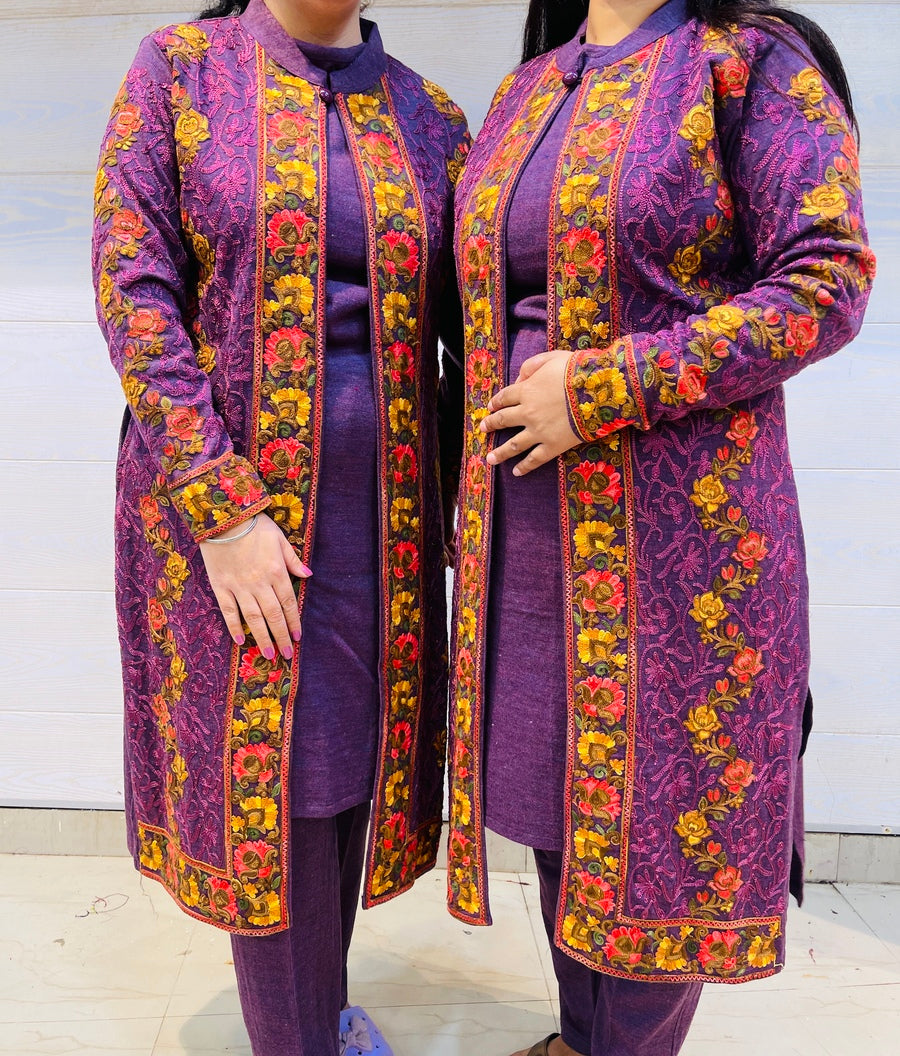 Beautiful Kashmiri winter 🥶 Ready made jacket suit