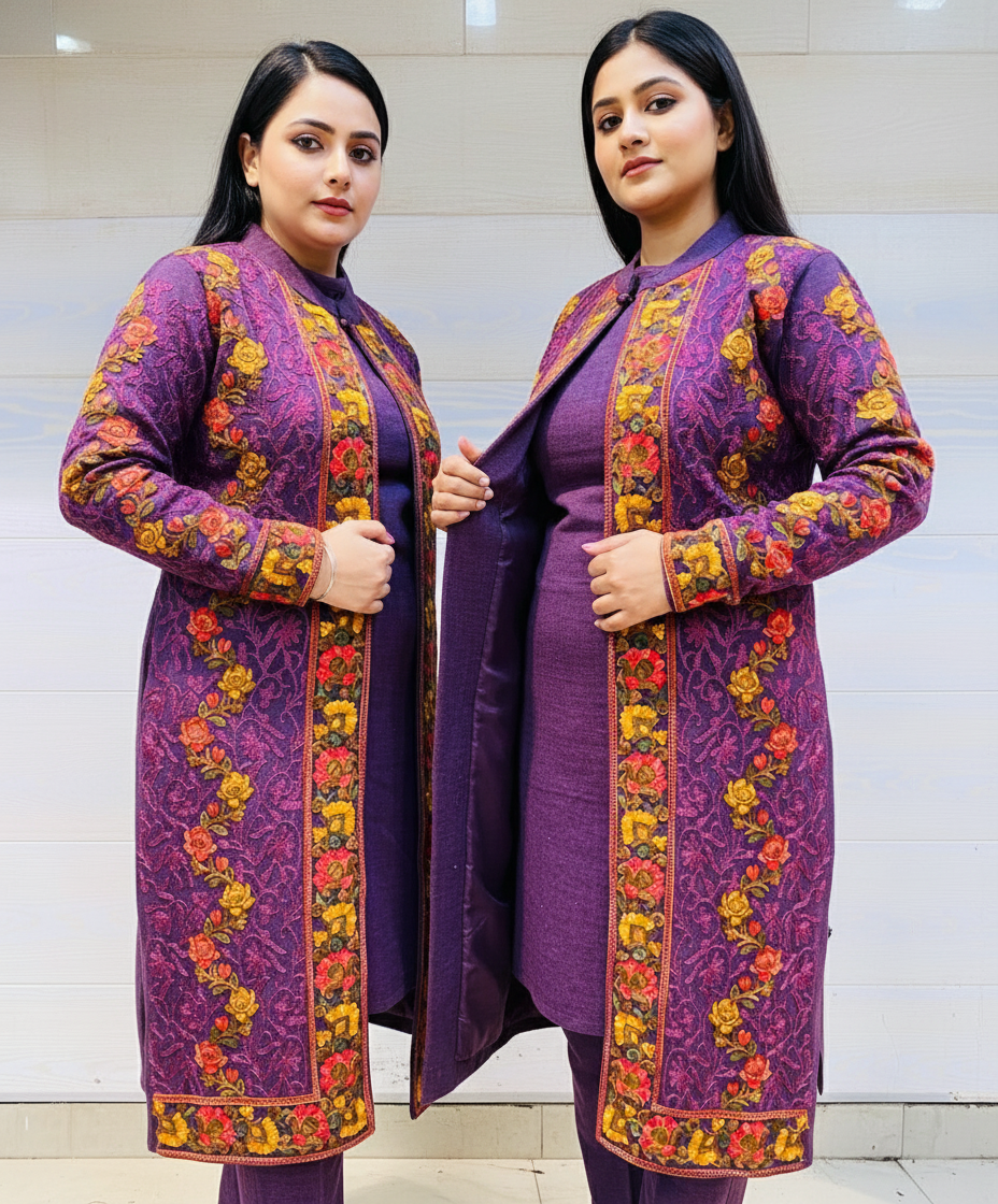 Beautiful Kashmiri winter 🥶 Ready made jacket suit