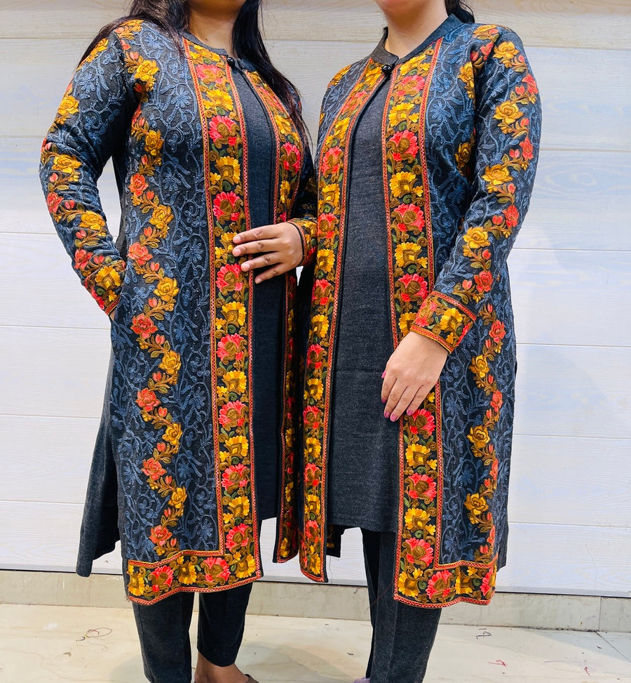 Beautiful Kashmiri winter 🥶 Ready made jacket suit