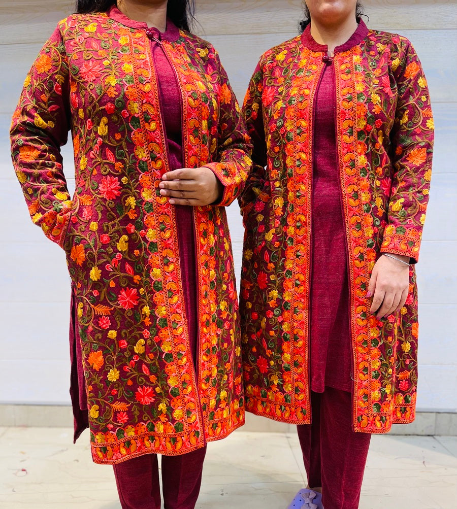 Beautiful Kashmiri winter 🥶 Ready made jacket suit