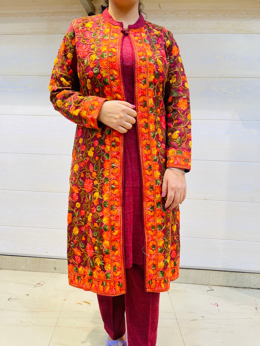 Beautiful Kashmiri winter 🥶 Ready made jacket suit