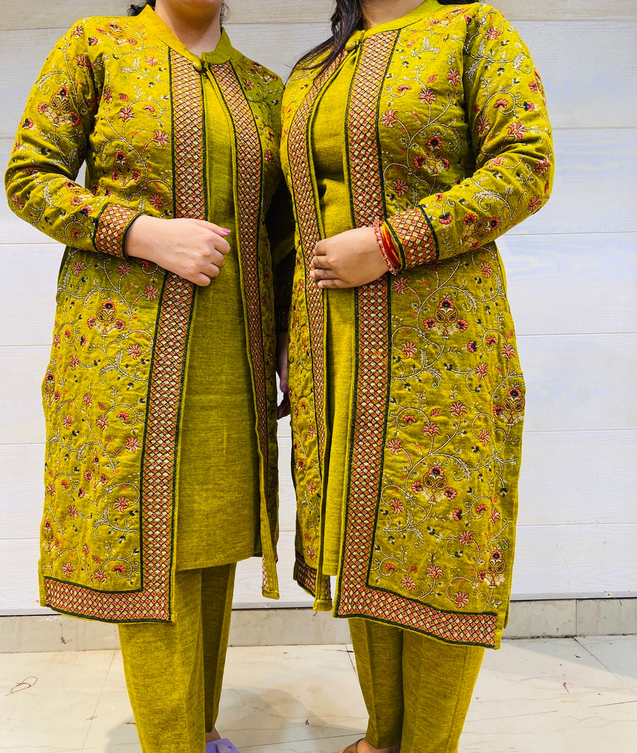 Beautiful Kashmiri winter 🥶 Ready made jacket suit