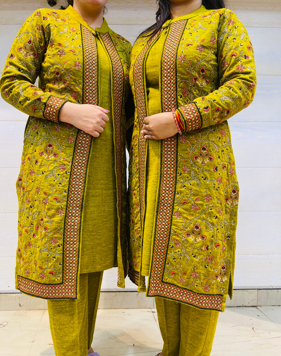 Beautiful Kashmiri winter 🥶 Ready made jacket suit