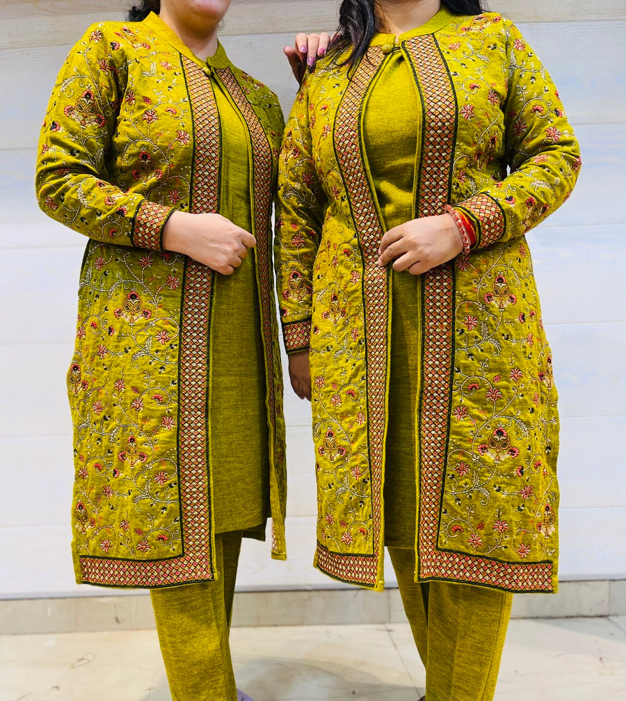 Beautiful Kashmiri winter 🥶 Ready made jacket suit