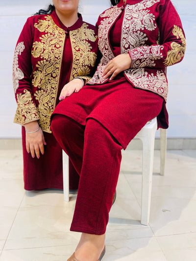 Beautiful Kashmiri winter 🥶 Ready made jacket suit