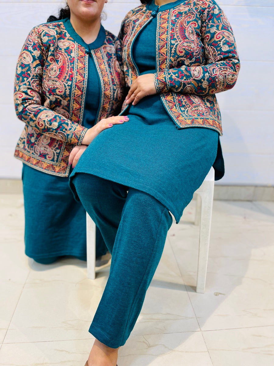 Beautiful Kashmiri winter 🥶 Ready made jacket suit
