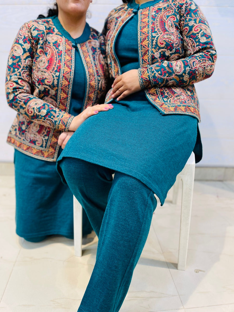 Beautiful Kashmiri winter 🥶 Ready made jacket suit