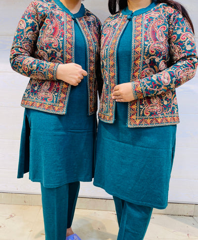 Beautiful Kashmiri winter 🥶 Ready made jacket suit