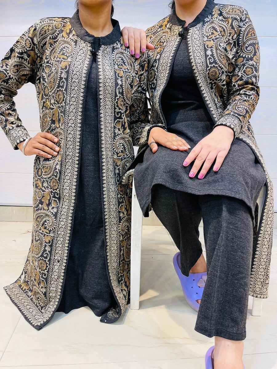 Beautiful Kashmiri winter 🥶 Ready made jacket suit