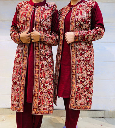 Beautiful Kashmiri winter 🥶 Ready made jacket suit