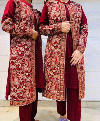 Beautiful Kashmiri winter 🥶 Ready made jacket suit