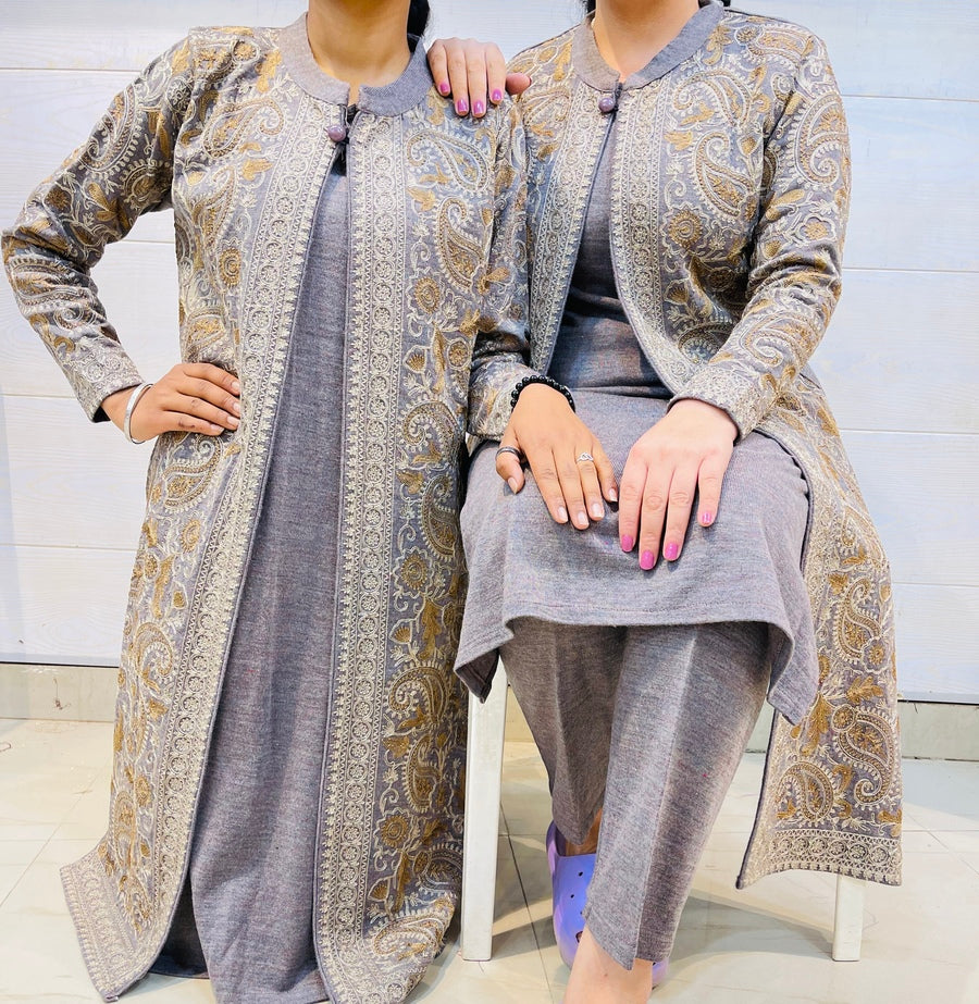 Beautiful Kashmiri winter 🥶 Ready made jacket suit