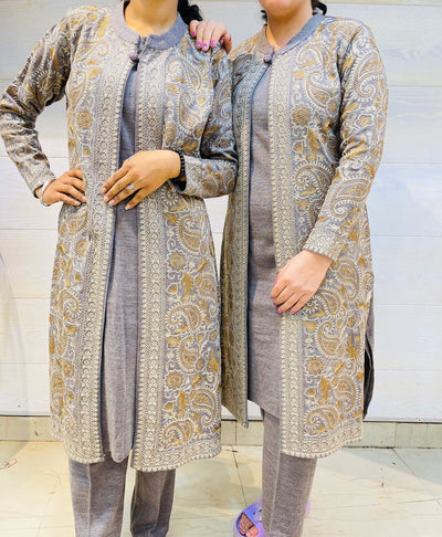 Beautiful Kashmiri winter 🥶 Ready made jacket suit