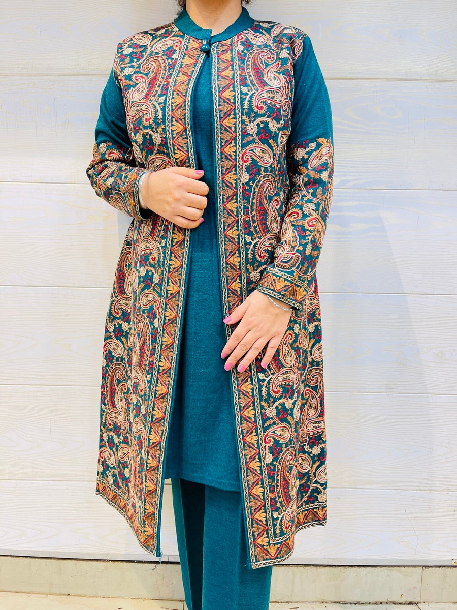 Beautiful Kashmiri winter 🥶 Ready made jacket suit