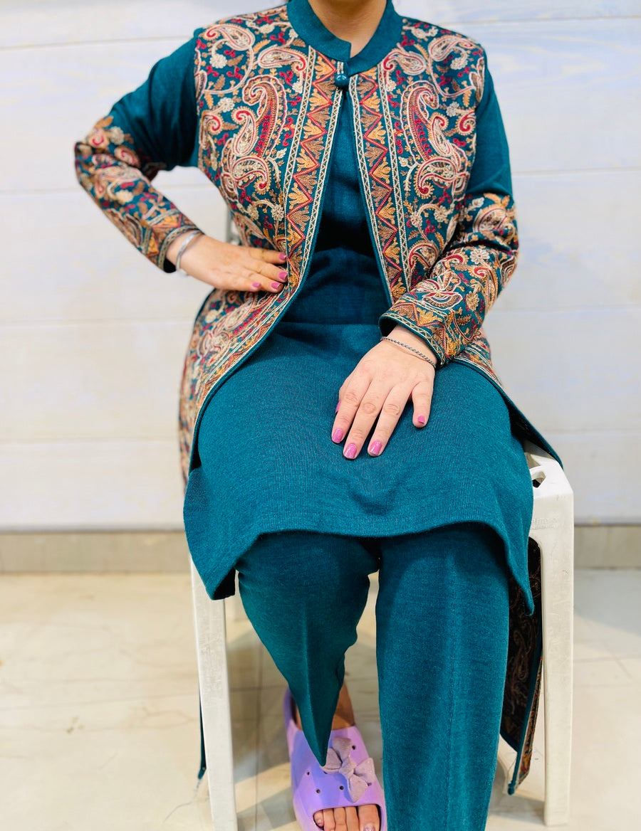 Beautiful Kashmiri winter 🥶 Ready made jacket suit