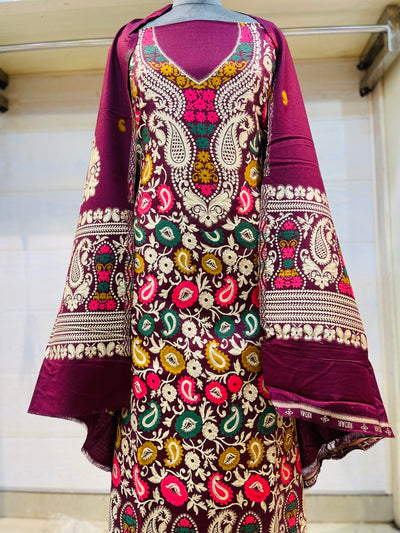 Premium kani Wollen Party Suits (100% Handmade)